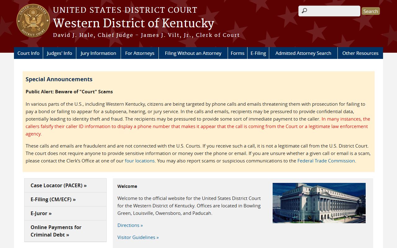 Hardin County Court records Western District of Kentucky federal source